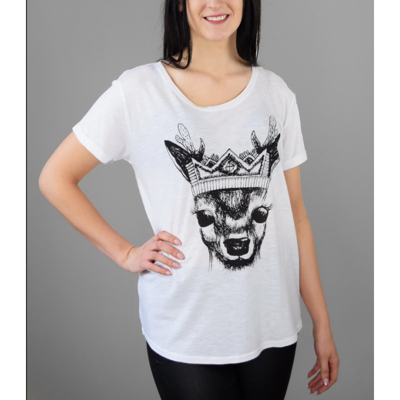 T-shirt "Deer with Crown"