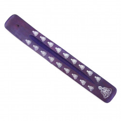 Wooden incense holder (Purple)