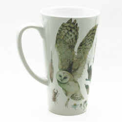 Ceramic mug with birds