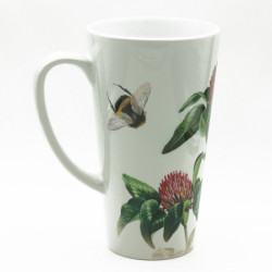 Ceramic cup with flowers