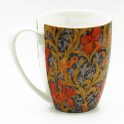 Ceramic cup with flowers