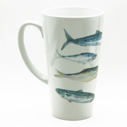 Ceramic cup with fish