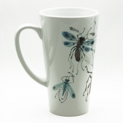 Ceramic mug with spider web...