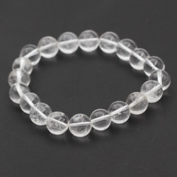Quartz crystal rubber bracelet